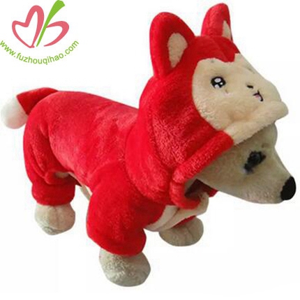 2016 new fashion puppy red cute clothing