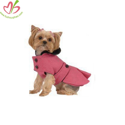Pink Pleated Coat Small Dog