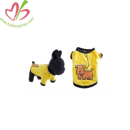 Puppy yellow colorway apparel with pet clothes T-shirt