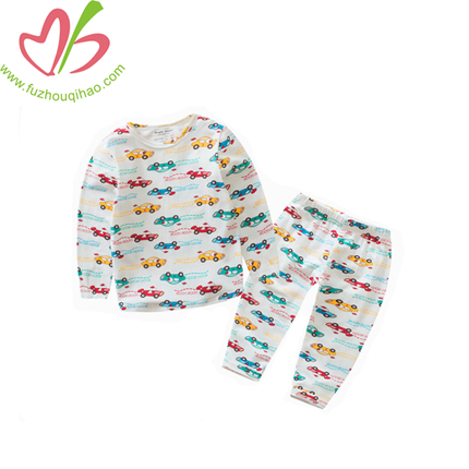 Boy Sleeping Wear Sets with Colorful Full Printing