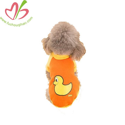 Print Yellow Duck Dog Clothing