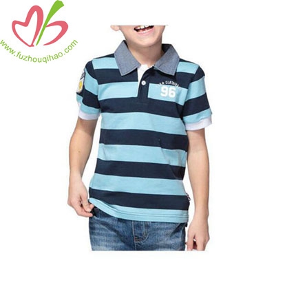 New Clothes Children Long-sleeved stripe POLO Shirt
