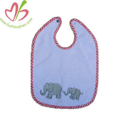 Embroidery Elephant Baby Bibs
