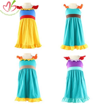 Cotton/Spandex Jersey Summer Children Dress